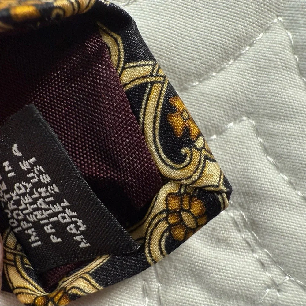 Zylos George‎ Machado Silk Set of 4 Ties Black, Red, Gold Patterns Men's EUC
